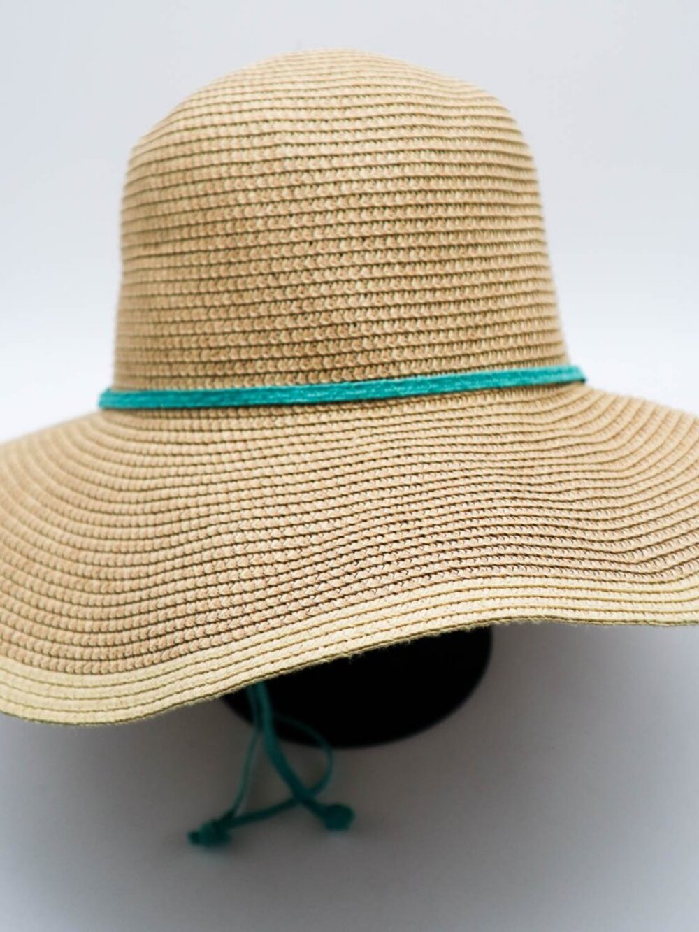 Midwest Wide Brim Straw Sun Hat w/ Chin Strap Packable Beach, Garden, Travel